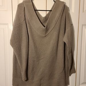 Womens L Off shoulder sweater